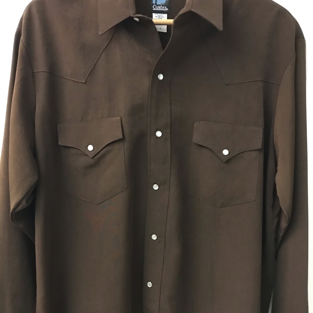 Vintage Men’s Brown Western Button Up Shirt